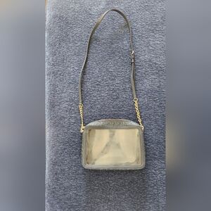 Michael Kors Navy and Gold Crossbody Bag